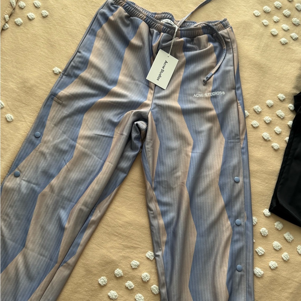 Acne Blue and Tan Men's Pants